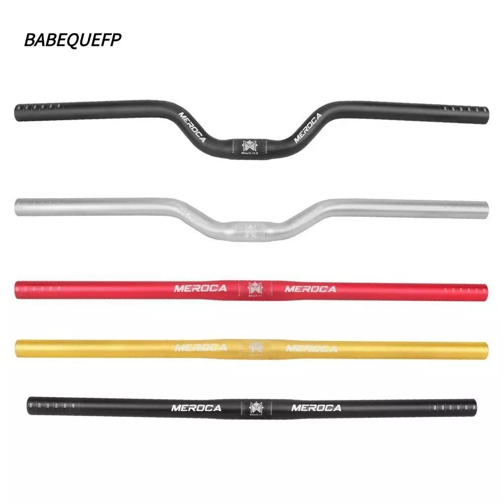 BABEQUEFP แฮนด์, 25.4X540/580 มม.ตรง/เลื่อนจักรยาน Riser Handlebar,อลูมิเนียมทนทาน MEROCA อะไหล่จักรยานสําหรับจักรยานเสือภูเขา