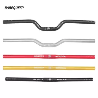 BABEQUEFP แฮนด์, 25.4X540/580 มม.ตรง/เลื่อนจักรยาน Riser Handlebar,อลูมิเนียมทนทาน MEROCA อะไหล่จักรยานสําหรับจักรยานเสือภูเขา