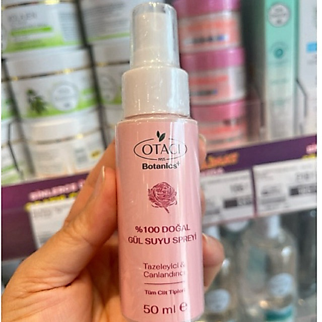 สเปรย์น้ำกุหลาบ ตุรกี ขนาด 50ml บำรุงผิวหน้าฉีดหลังล้างหน้า otacı