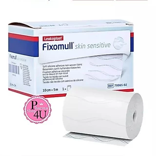 Fixomull Skin Sensitive 10 cm x 5 m แผ่นยึดตรึงวัสดุปิดแผลชนิดมีกาวซิลิโคน สำหรับคนแพ้ง่าย [8374]