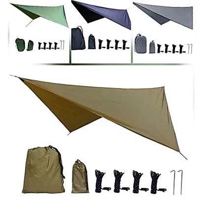 ฟลายชีท เดินป่า ฟลายชีทกางบนเปล สายbushcraft เดินป่า