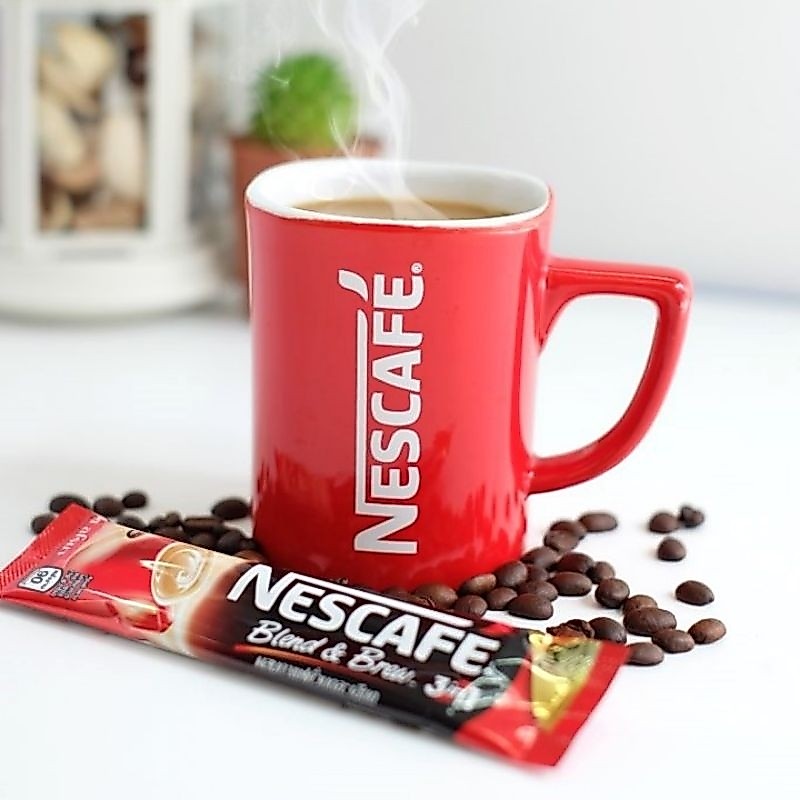 แก้วเนสกาแฟ แก้วเนสกาแฟสีแดงลายไอคอนิค/ลายกาแฟโลกราคาต่อใบ