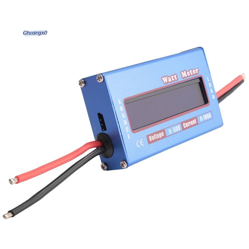 Chuangtfx03Digital Wattmeter Watt Meter Power Meter DC 60V 100A Balance Voltage Battery Checker