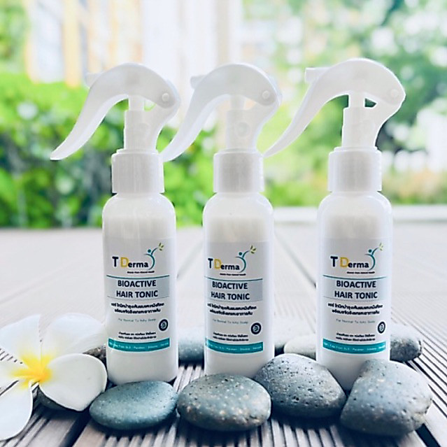 T Derma BioActive Hair Tonic (100ml) บำรุงเส้นผมและหนังศีรษะ ช่วยขจัดรังแค คัน ที่เกิดจากลอกอักเสบ สะเก็ดเงิน เซบเดิร์ม
