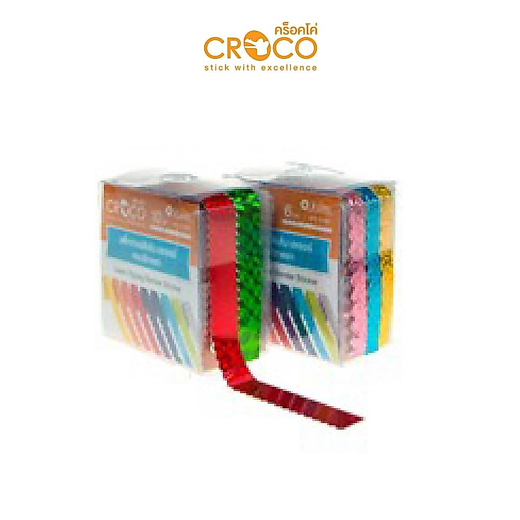 CROCO สติ๊กเกอร์ตีเส้น แบบกล่อง เก็บรักษาและใช้งานง่ายขึ้น