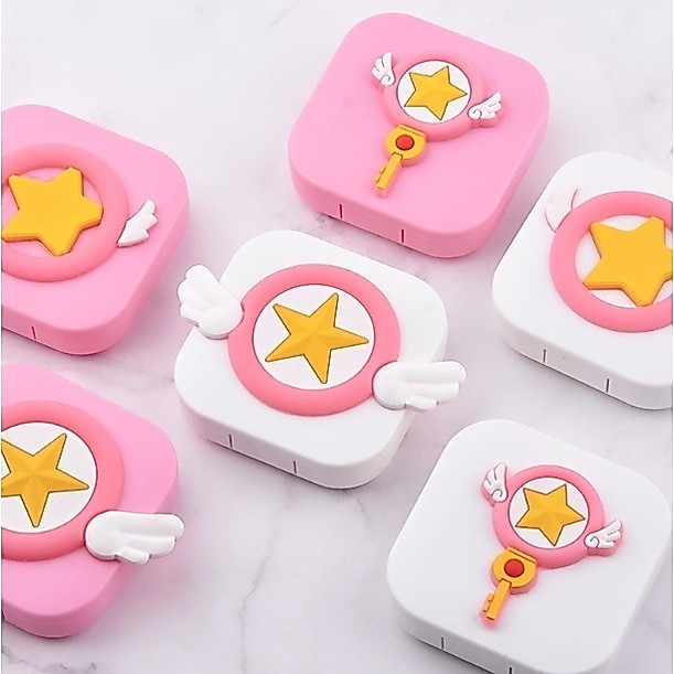 💛กล่องใส่คอนแทคเลนส์ เซเลอร์มูน  กล่องเก็บคอนแทค ที่ใส่คอนแทคเลนส์ พร้อมอุปกรณ์ (Contact lens Box Set) ตลับคอนแทคเลนส์ 💛