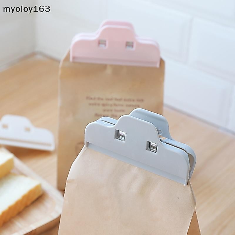 Myoloy คลิปปิดผนึกผลไม้แห้งถุงอาหารคลิปขนมขบเคี้ยวขนาดใหญ่เครื่องปิดผนึกถุงพลาสติกกันความชื้นคลิปปิดผนึกถุงขนม TH