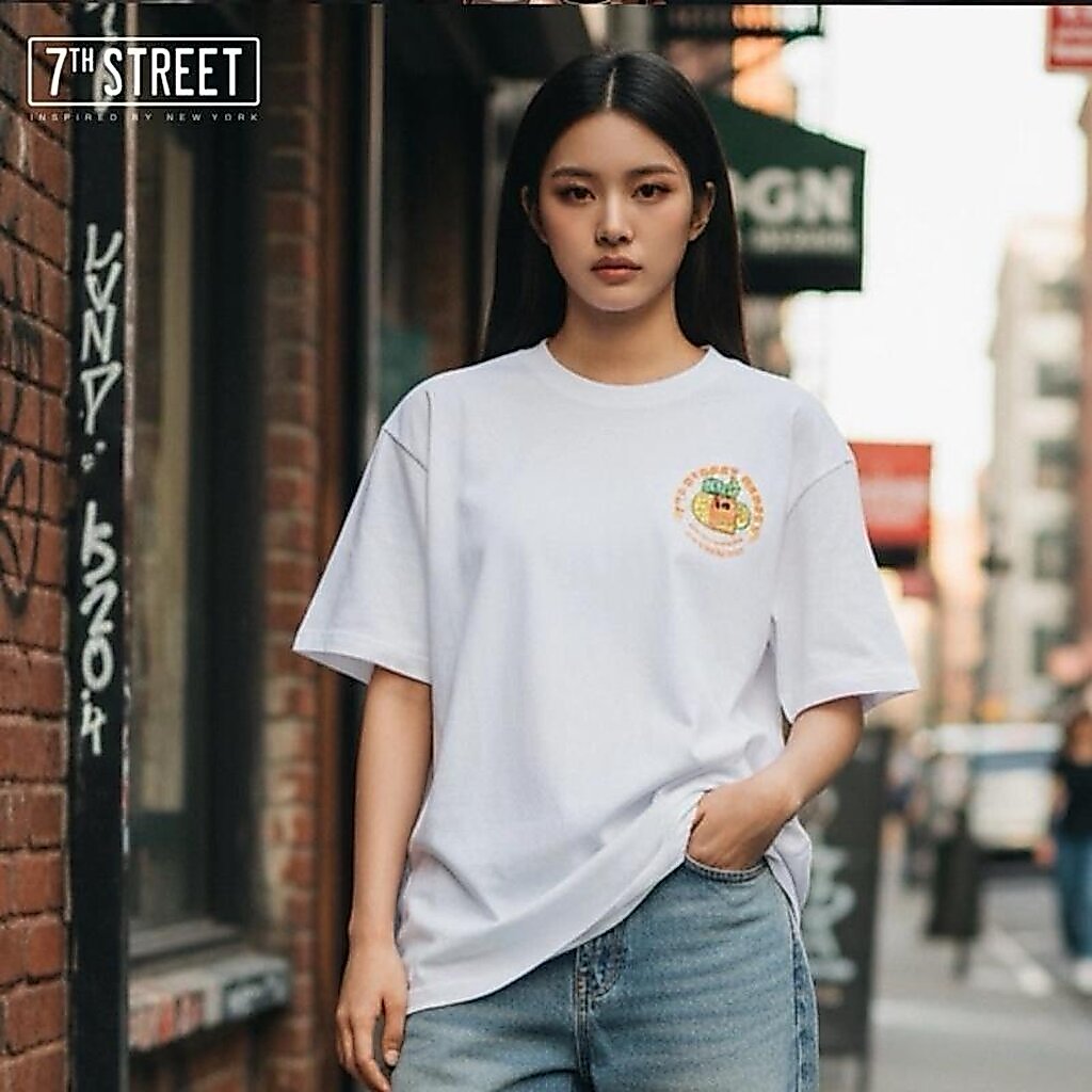 เสื้อโอเวอร์ไซส์ 7th Street ผ้า Cotton เบอร์ 20 เส้นใยcotton100% ระบายความร้อนดีมาก ผ้าหนาอยู่ทรง แพทเทิร์นสไตล์ยุค90...
