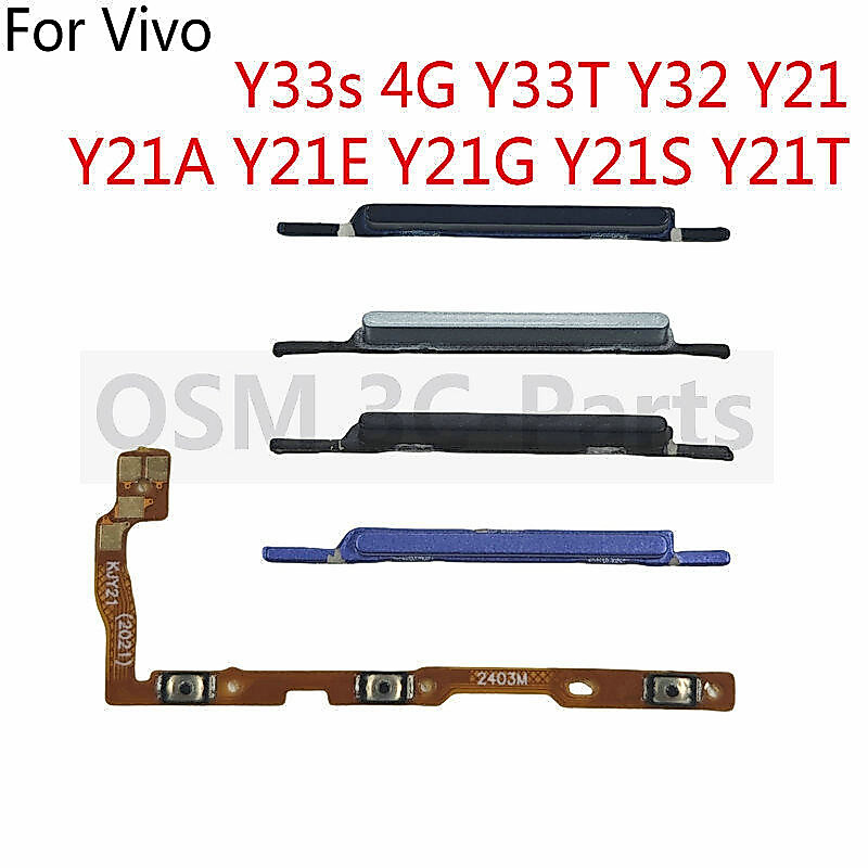 เปิดปุ่ม Flex สายปุ่มปรับระดับเสียงสําหรับ VIVO Y33S 4G Y33T Y32 Y21 Y21A Y21E Y21G Y21S Y21T