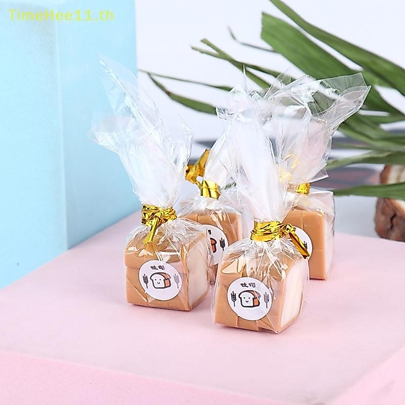 TimeHee 2bag Dollhouse Miniature Toast ขนมปังแกล้งตุ๊กตาอาหาร 1/12 Dollhouse Decor TH