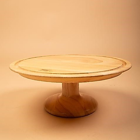 BILLI DESIGN [CAKE STAND] เเท่นไม้ยางพาราเสิร์ฟเค้ก รุ่นขาตรง