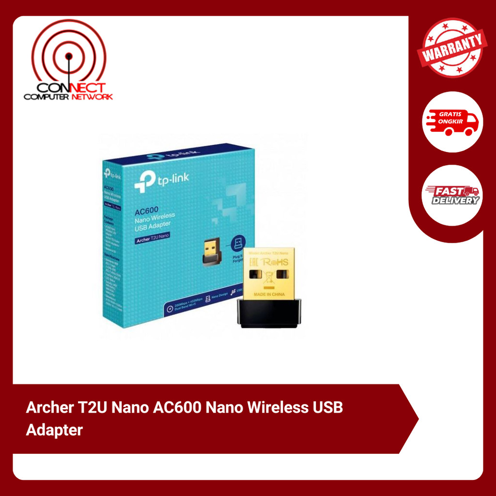 Archer T2U Nano AC600 Nano อะแดปเตอร์ USB ไร้สาย