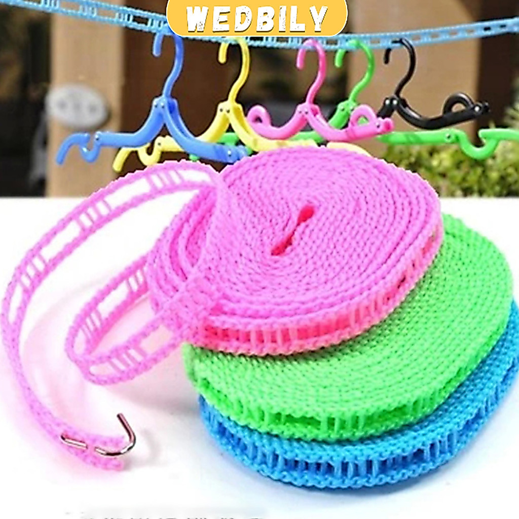 ราวเชือกตากผ้าไนล่อน จัดส่งแบบคละสี หน้า แรกราวตากผ้ ากผ้าหอพักนักศึกษ าราวตากผ้ากลางแจ้งกันลมเชือ Dry clothes Rope