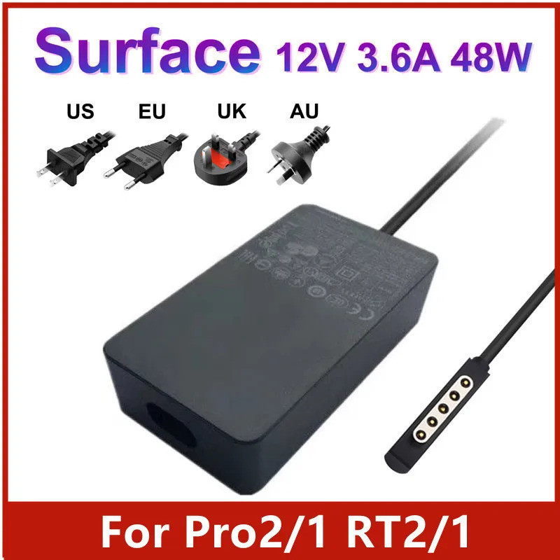12V 3.6A สําหรับ Microsoft Surface Pro1 Pro2 RT1\2 อะแดปเตอร์ 1536 48W Charger 5V 1A