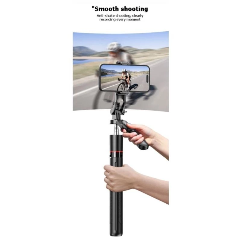 Telescopic Selfie Stick เสาบลูทูธ 6 ส่วนพร้อมไฟเติม Anti Shake thumbnail 6