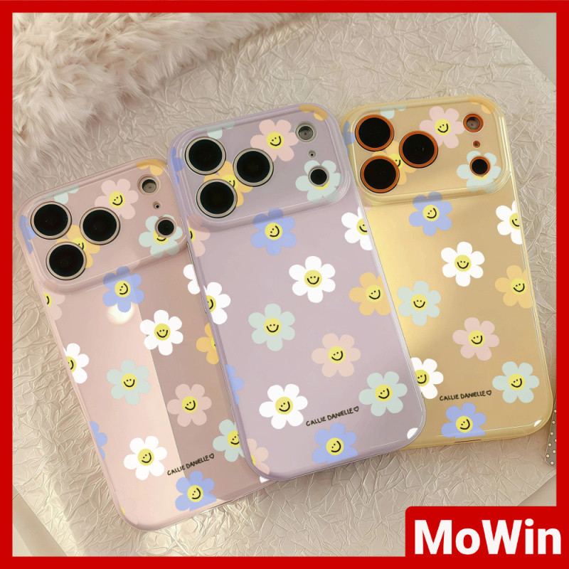 Mowin Case - เคสโทรศัพท์รูปหัวใจ นุ่ม เงา ใช้ได้กับเคส iPhone 11 และ iPhone 17 Pro Max, Flowers Smil