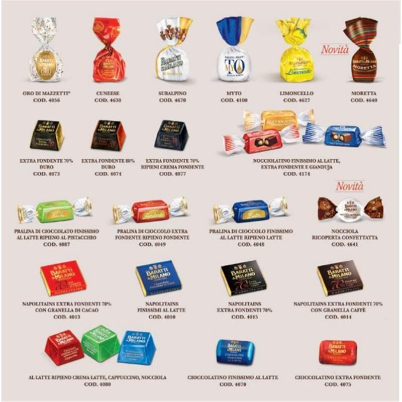 อิตาลีนําเข้า Baratti & Milano Baratti & Milano Baratti & Milano Nut Milk ดาร์กช็อกโกแลต