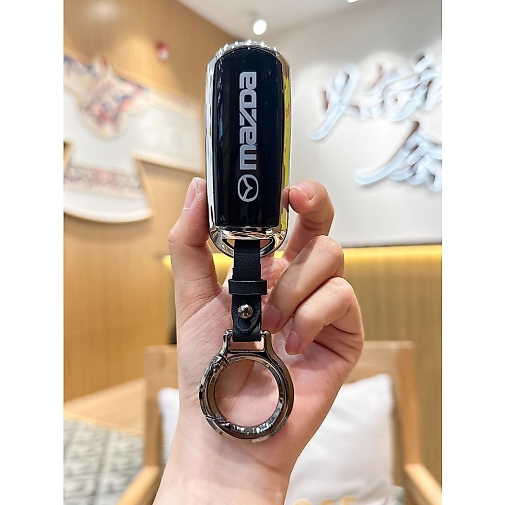 รถแฟชั่น ! สําหรับ Mazda 2/3 ปุ่ม Mazda รถ Remote Key สําหรับ Mazda 2/3/CX-3/CX-5/Skyactiv ฝาครอบพวงกุญแจ