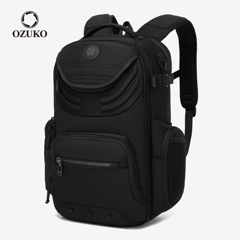 OZUKO กระเป๋าเป้สะพายหลัง Urban มัลติฟังก์ชั่นแล็ปท็อปกระเป๋าเดินทางกันน้ํากลางแจ้ง