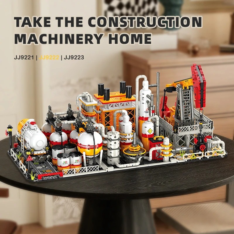 น้ํามันสูบน้ําพืช Rinning Storage Cente ขนส่งสถานีโหลดอิฐ DIY รุ่น 3D Building Blocks Idea ของเล่นสําหรับของขวัญเด็ก ﻿