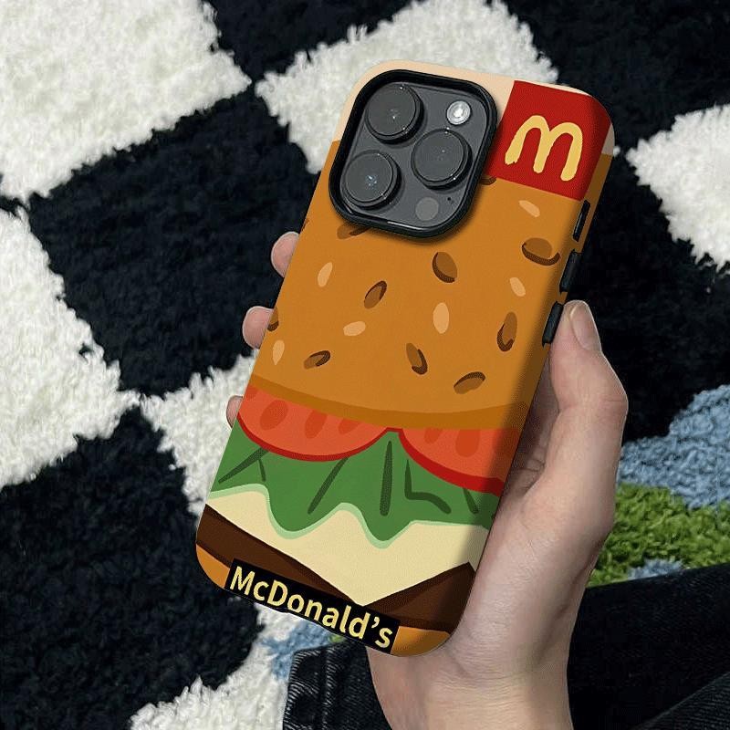 รูปแบบสูงสุดสองชั้นเหมาะสําหรับ iPhone 16 15 14 13 12 11 Pro Max รูขนาดใหญ่ 16PLUS 15PLUS เคสแข็ง 16