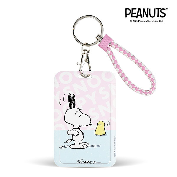 Se-ed (ซีเอ็ด) : PN3-พวงกุญแจ-ที่ใส่บัตร : Peanuts-3C Keychain-CH (PN3C-KC&CH-7-PK) W7xH11.1 cm.