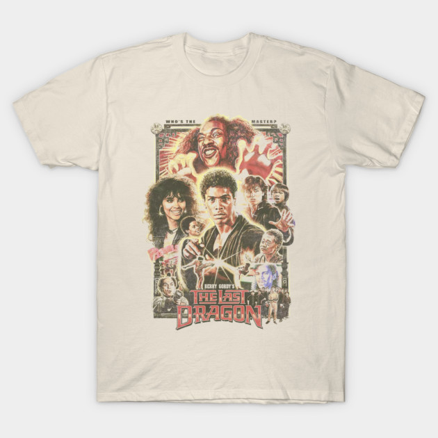 เสื้อยืด Vintage Vintage - The Last Dragon Movie Poster T-Shirt แท้ Cotton 100% สินค้ามาใหม่ รัดรูป