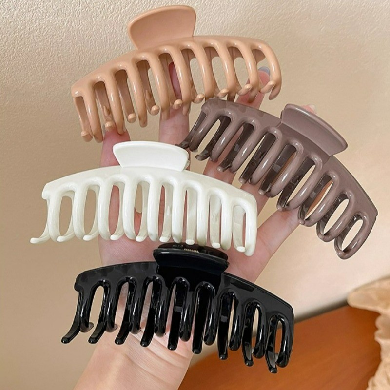 Claw Clip ยางซิลิโคน.Big Grips สำหรับผมหางม้าและเครื่องประดับผม