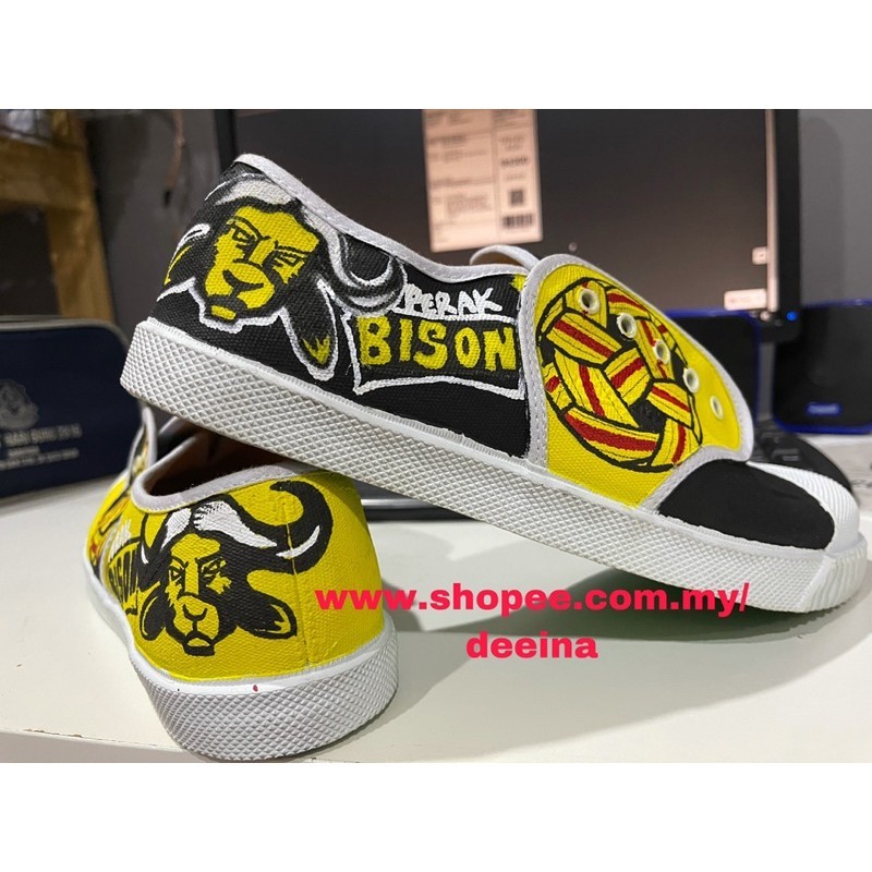 SG SHOES Kasut Nanyang / Breaker / Leo PERAK BISON Stylo Fancy Sepak Taki STL Custom Shoes