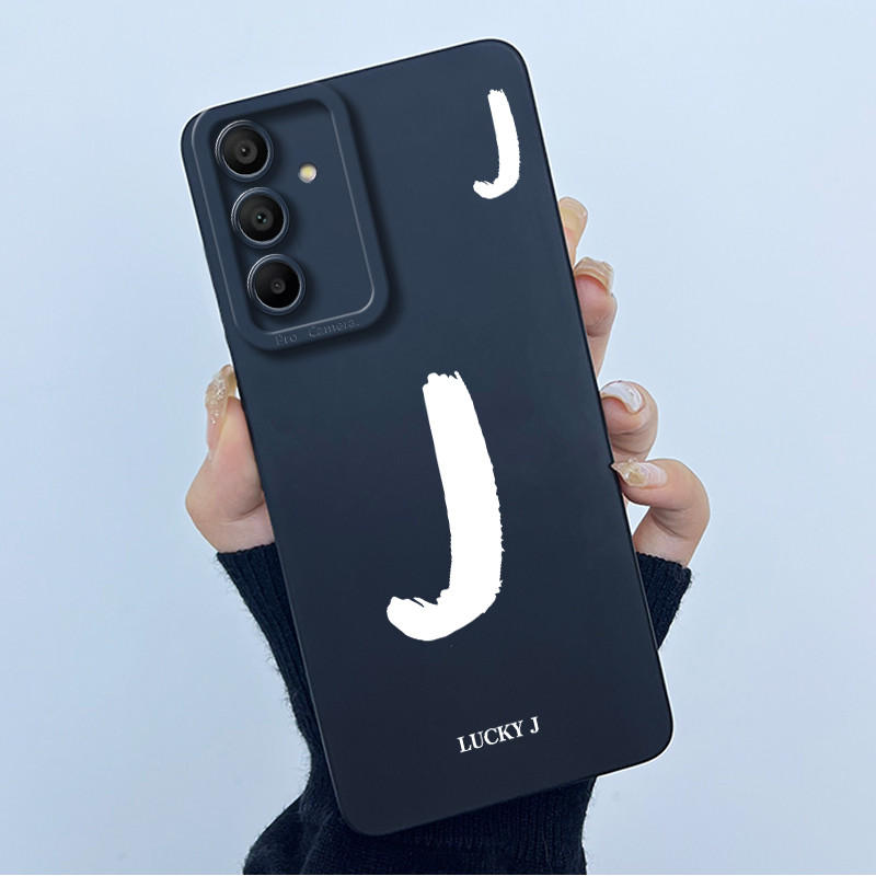 สําหรับ Samsung Galaxy A17 A07 ฝาครอบกรณี Lucky จดหมายเริ่มต้นซิลิโคนนุ่มกันชนโทรศัพท์สําหรับ SamsungA17 07 ปลอก - รูปที่ 6