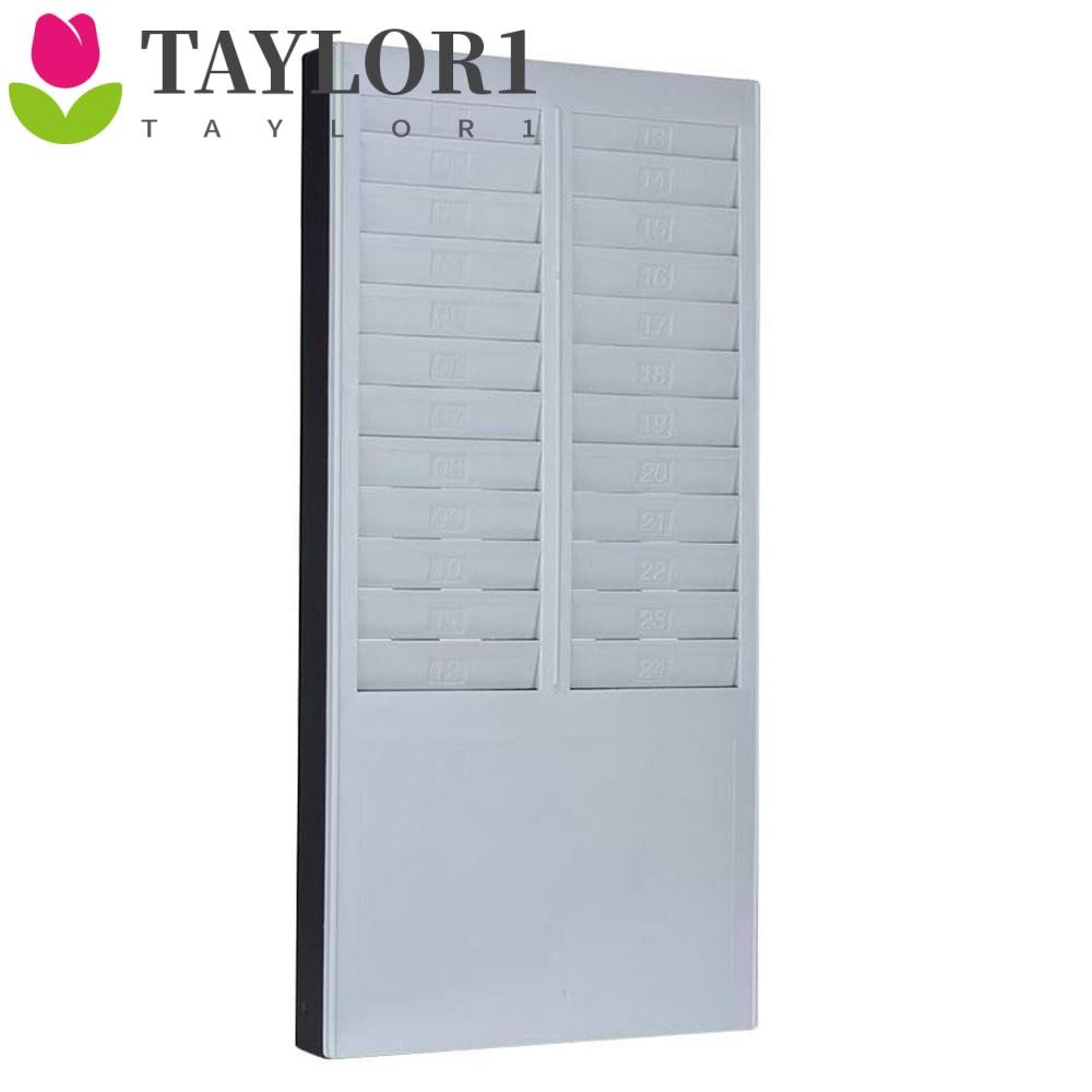 เทย์เลอร์1 ที่ยึดจัดบัตรเวลา, ชั้นวางบัตรเวลาติดผนัง 24 ช่อง, พนักงานรับเวลานาฬิกาเวลา|คู่แถวพลาสติกแขวนหลุมเวลา เพย์โรล เครื่องบันทึกแฟคเตอร์