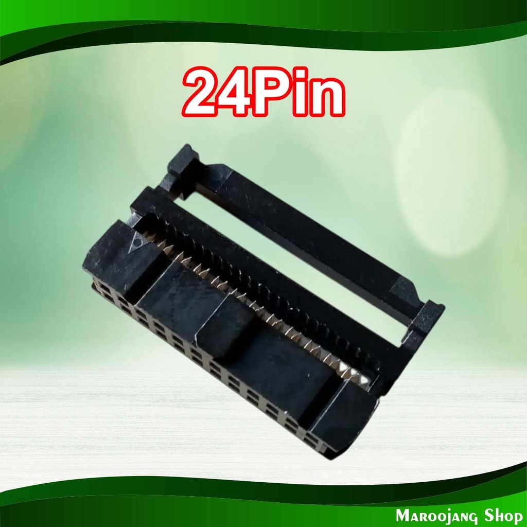หัวย้ำสายแพ 24P ตัวเมีย ระยะ Pitch 2.54 mm Crimp Cable Female