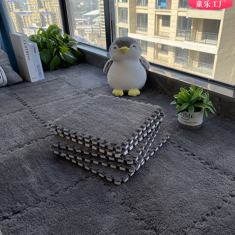 พรมจิ๊กซอว์ พรมปูพื้นห้องนอน พรมปูพื้น DIY ขนาด30x30cm.แถมฟรีขอบปิด ไม่ซีดจาง ไม่เป็นขุย นุ่มสบาย - รูปที่ 2