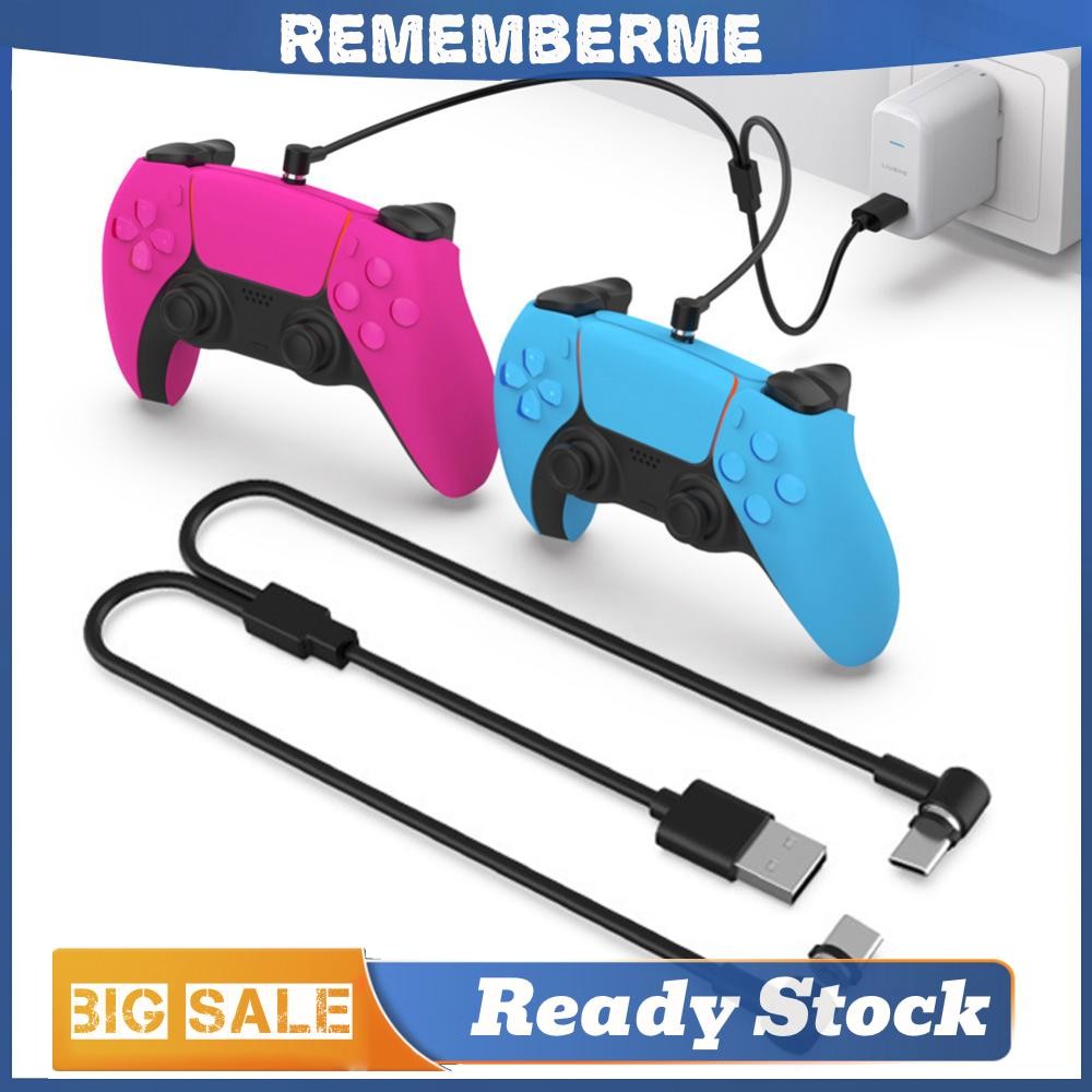 สายชาร์จที่จับเกมอเนกประสงค์ Two-in-One USB Type-C Game Handle Charger Line Plug and Play Save Space