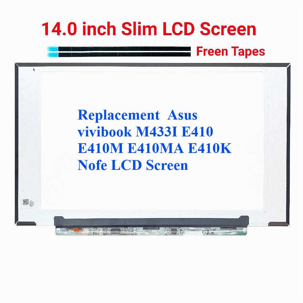เปลี่ยน ASUS vivibook M433I E410 E410M E410MA E410K แล็ปท็อปหน้าจอ LCD Slim