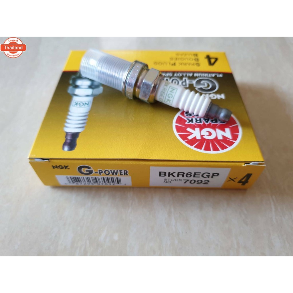 หัวเทียน เข็ม 7092 BKR6EGP NGK แท้ ตัวล่ะ85