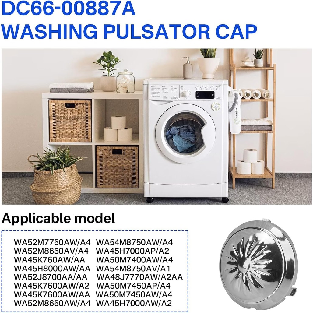 DC66-00887A เครื่องซักผ้า Pulsator Cap สําหรับ Samsung เครื่องซักผ้า WA7700K, DC66-00887AX002, DC66-
