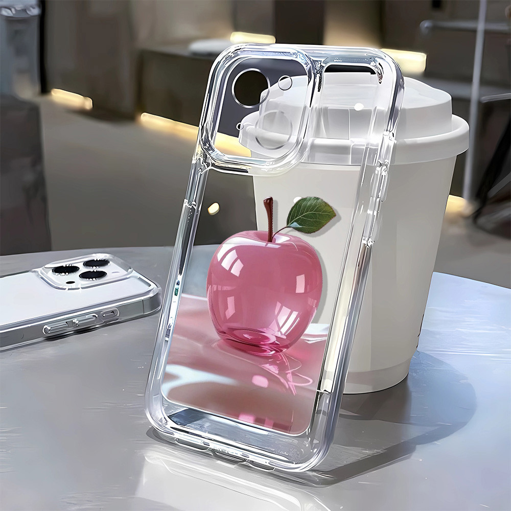 3 In1 สีชมพู Apple สําหรับ Vivo Iq00 Z6x Neo5se Z8x Z9-5g Z9 Turbo Iq00 Z9x Iq00 Z10 13 เคสโทรศัพท์โ