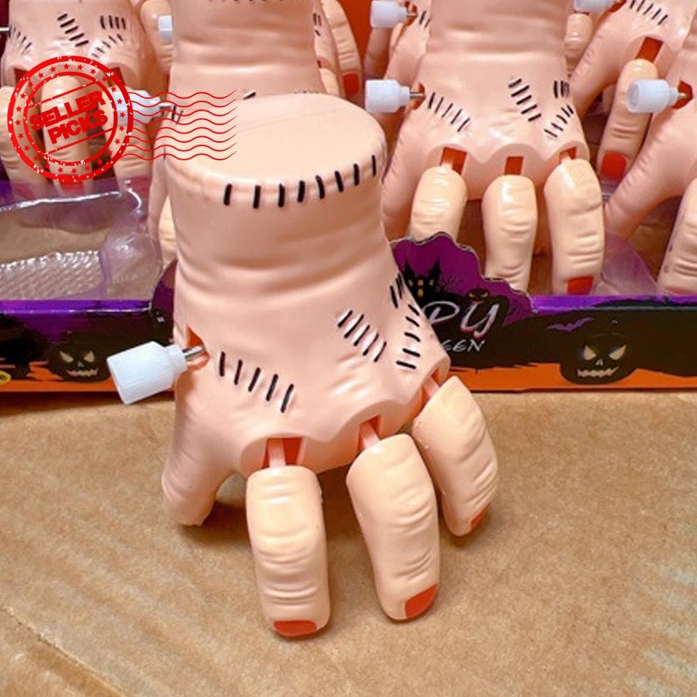 เล่นตลกและล้อเลียน Prop มือสุด ๆ ฮาโลวีนสยองขวัญ Wednesday Thing มือคอสเพลย์พลาสติก R1w9