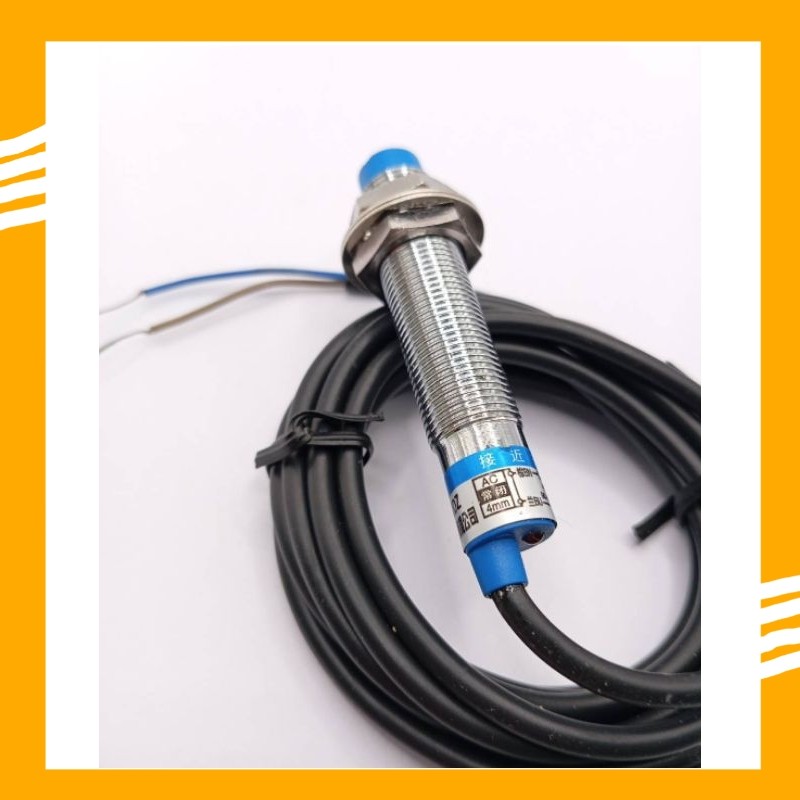 LJ12A3-4-J/DZ Proximity Sensor M12 2สาย AC90-250V ชนิด NC ระยะการจับ 4mmสินค้าราคาถูกมาก