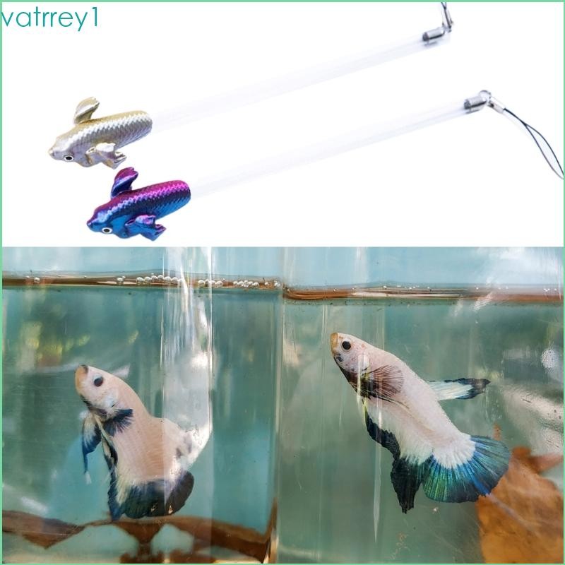 VAT1 3D พิมพ์ Betta ปลาออกกําลังกาย Stick สําหรับปลา Active Aquariums Fish Training Wand