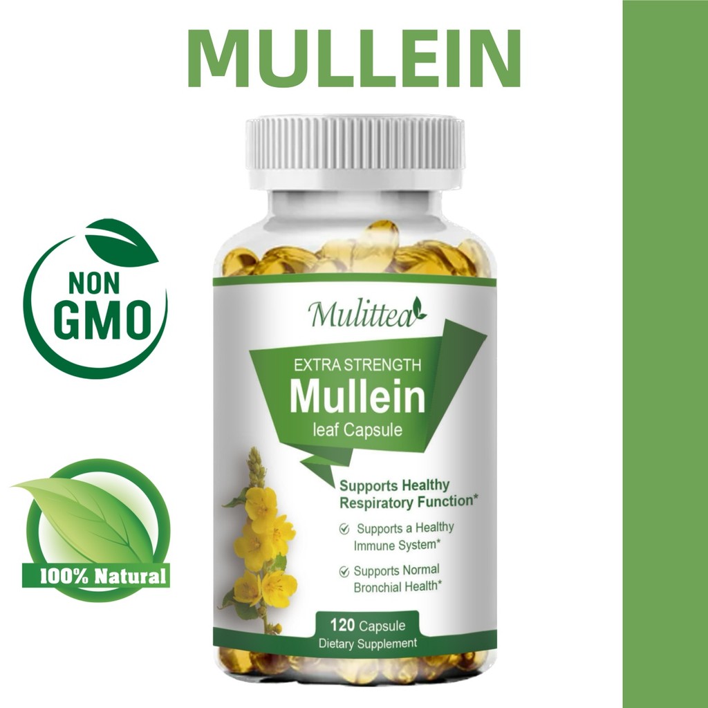 MULITTEA Mullein Capsules-ช่วยขับความร้อนและล้างพิษ รักษาอาการเลือดคั่งและเส้นลมปราณอุดตัน