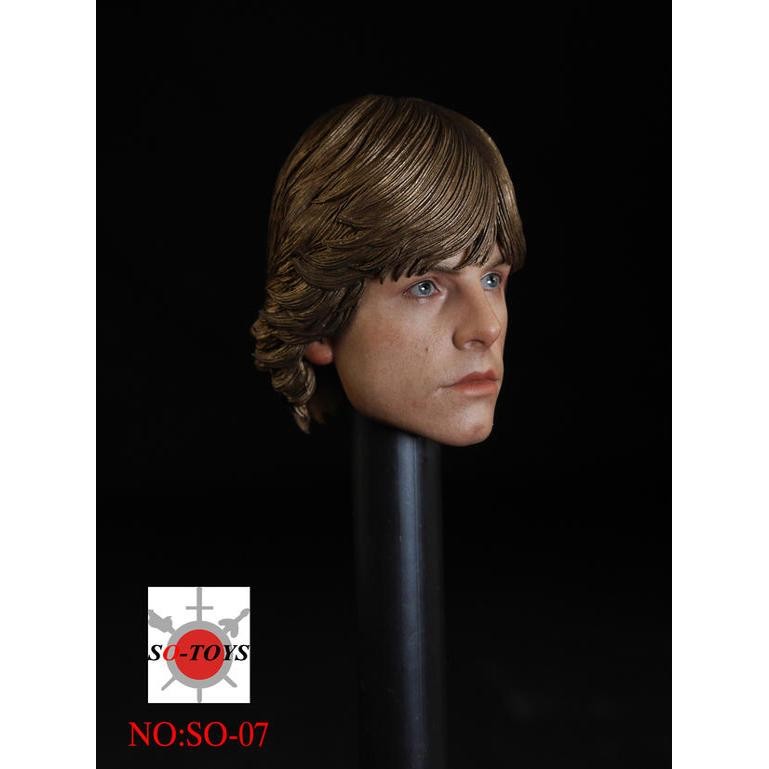 พร้อมสต็อก SOTOYS Star Wars LUKE Skywalker LUKE Head Sculpture 1: 6 ฟิล์มโทรทัศน์ทหารอุปกรณ์เสริม Bo