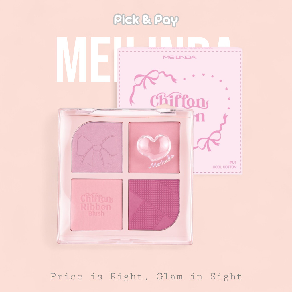Meilinda Chiffon Ribbon Blush บลัช ชิฟฟ่อน ริบบอน  บลัชออน (MC5102)