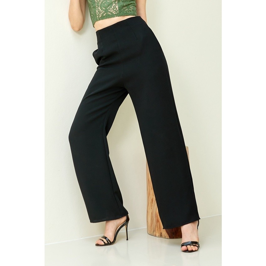 Ramsita Vasana Pant Black กางเกงขากระบอกยาว สีดำ