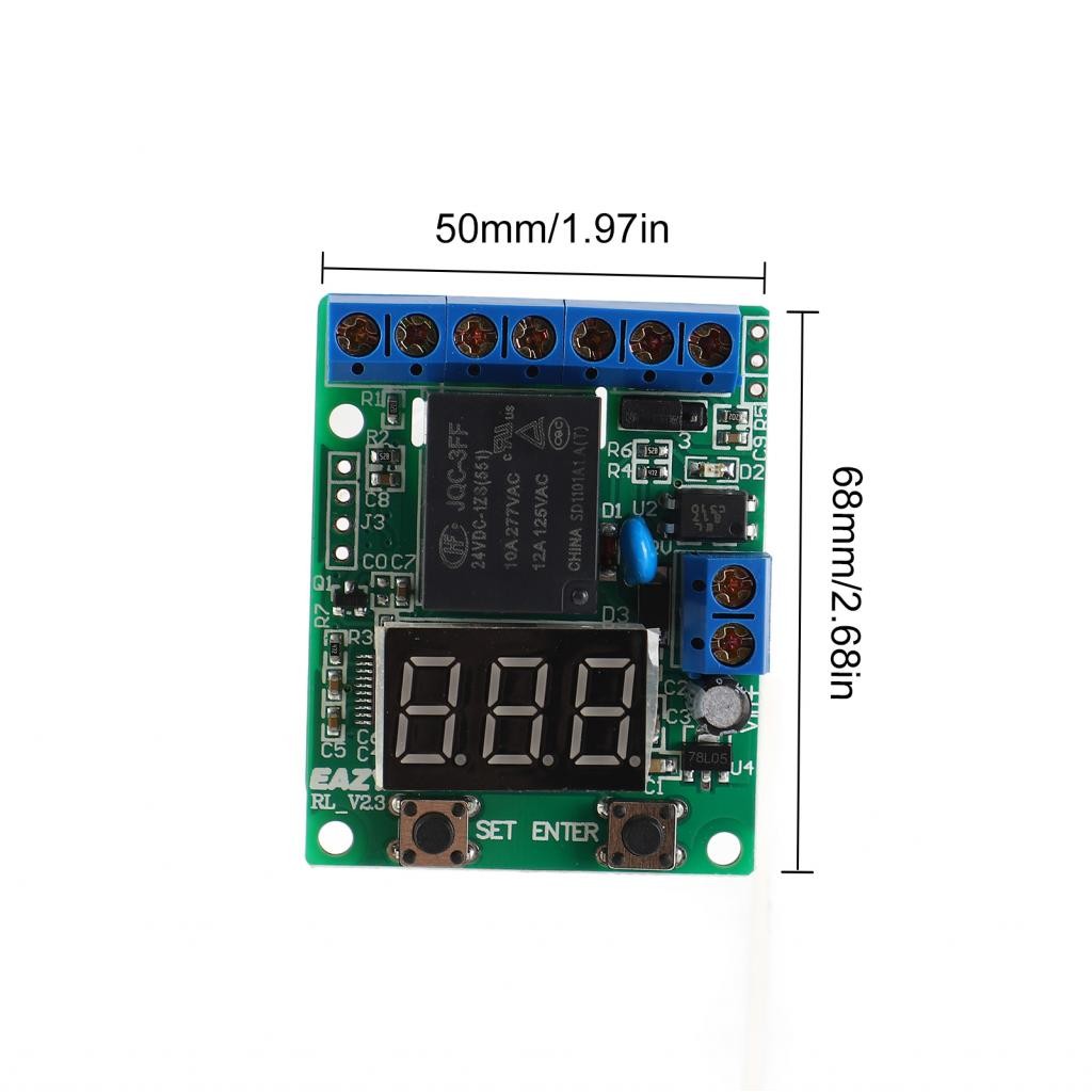 Freemarket-ph Time Relay Controller Module ดําเนินการ 0.1-999 ระยะเวลา
