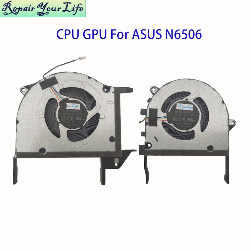 โน้ตบุ๊ค Cooler CPU GPU พัดลมสําหรับ ASUS Vivobook Pro 15 OLED N6506 N6506CU หม้อน้ําระบายความร้อนให