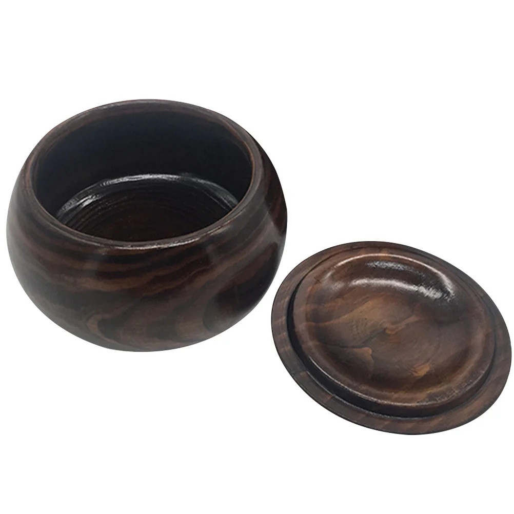 Go Chess Pieces Bowl Simple Chess Pieces Storage Bowl เกมหมากรุกไม้ชิ้น Jar