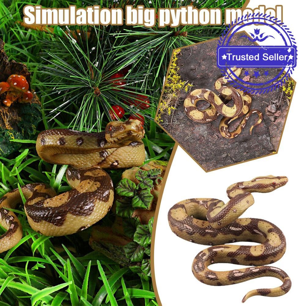 Creative Simulation Python ของเล่นสมจริง Python น่ากลัวและ Python ของเล่น Vivid รุ่น Prank O3o4