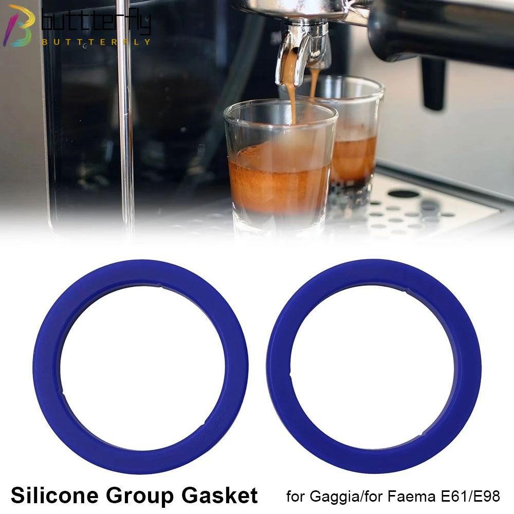 BUTTTERFLY ปะเก็นกลุ่มซิลิโคน 1 ชิ้น, Leakproof E61 Group Head Seal Kit, 8.5 มม. O-Ring ปะเก็น Coffe